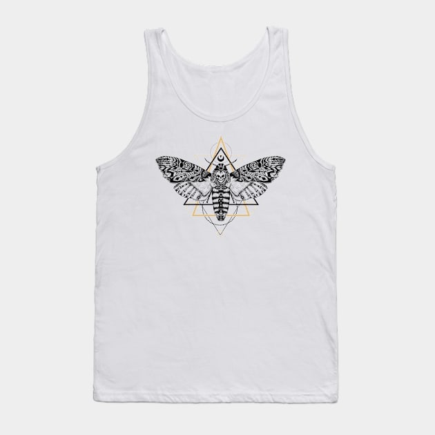 Dead head moth in aztec style Tank Top by fears